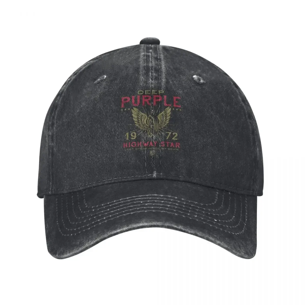 Deep Purple, Highway Star, Official Tee demin Trucker Hat Breathable Design Men's Cap Women's Baseball Cap