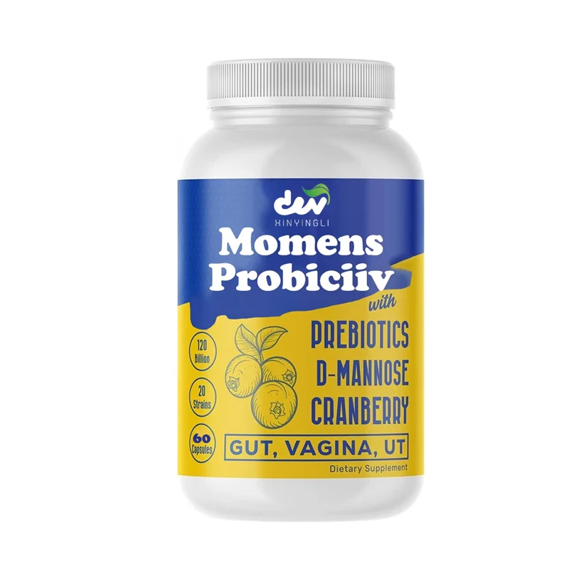Probiotics, intestinal, pH balance and digestive health, containing probiotics, cranberries, D-mannose and lactic acid bacteria