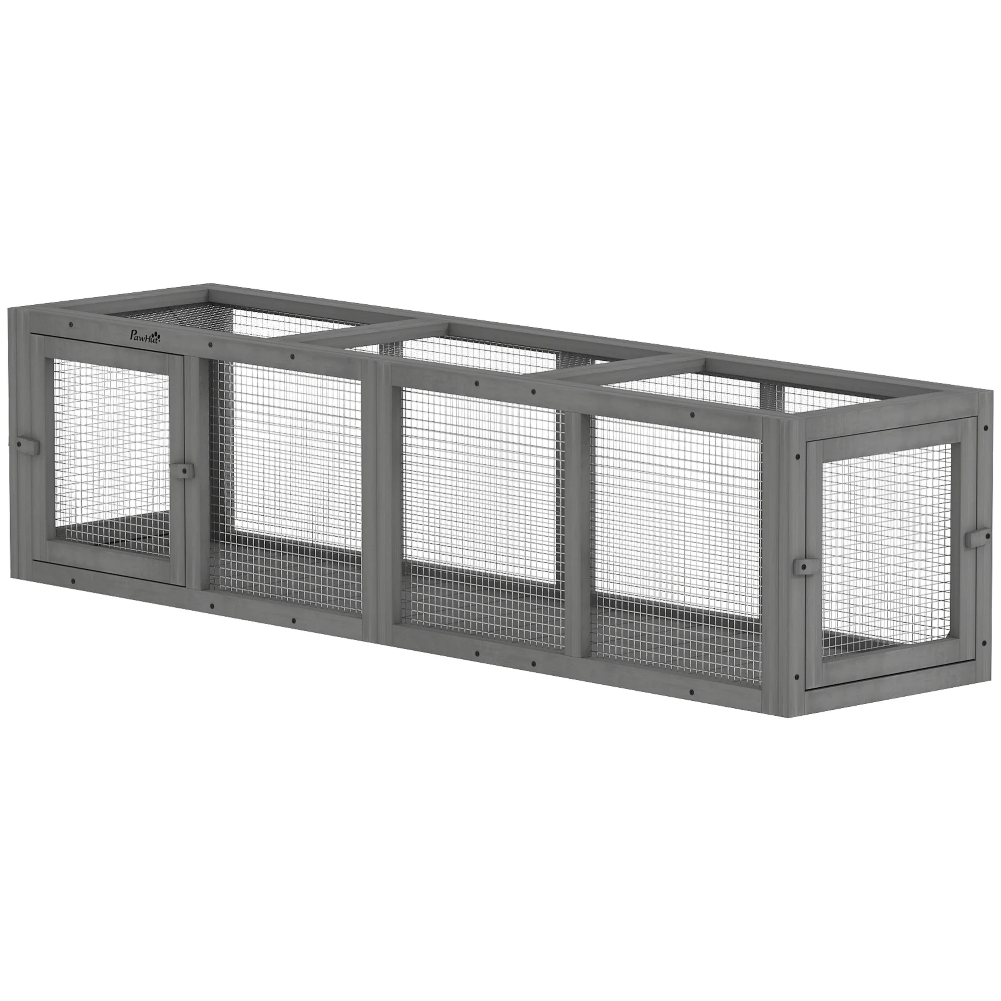 Cat Tunnel Outdoor Wooden Cat Tube with Combinable Design 8 Doors 98