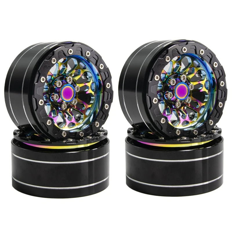 

2,2-дюймовая металлическая гальваническая красочная ступица колеса для 1/8 1/10 SCX10 TRX4 90046 гусеничный радиоуправляемый автомобильные аксессуары-A66M