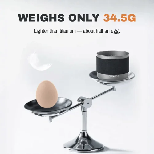 Imagen 2 del producto Taza ultraligera Petrel de arce de fuego, taza de cocina portátil con protección contra el calor de 300ml para olla G3, utensilios de cocina para acampar y mochilero