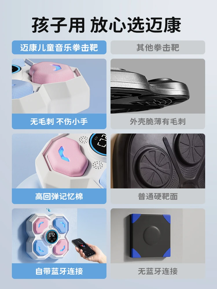 Intelligent Music Boxing Machine Electronic Response Wall Target Indoor Training Equipment