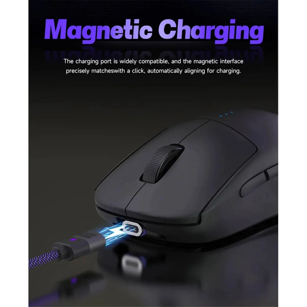 Qa06r mouse doca de carregamento magnético para logitech g pro x superlight 2 gpw 3 g705 mx master 3s/3 vgn f1 doca estação