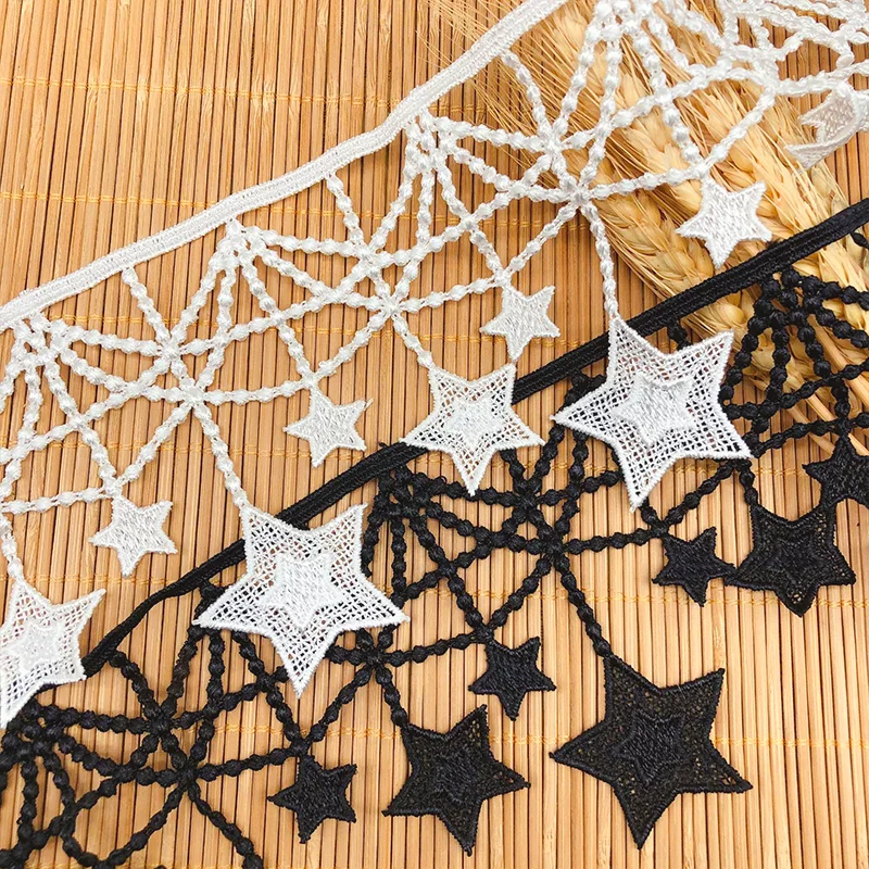 

15 Yards Star Lace Sewing Necklace Clothing Accessories DIY Embroidery Lace Wedding/Birthday/Christmas Decorations Drop Shipping