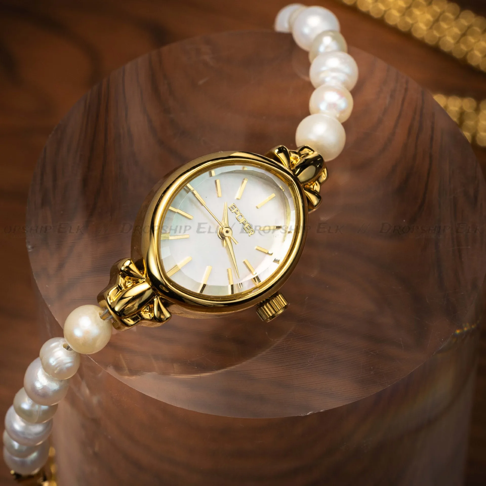 جديد ريترو الذهب الصغيرة روما الهاتفي المرأة ووتش Y2K الفاخرة تصميم اللؤلؤ فتاة ساعات يد أنيقة السيدات كوارتز ساعة اليد هدية