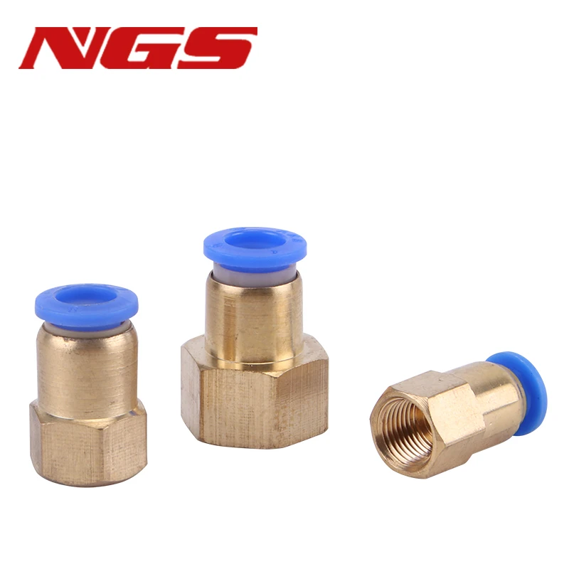 PCF Pneumatic Connector Quick Brass Joint Fitting 1/8