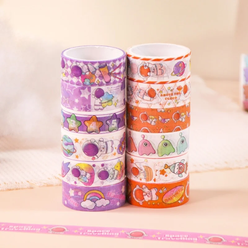 12box-lot-kawaii-astronaut-tape-creative-scrapbooking-diary-adhesive-masking-tape-stationery-gift