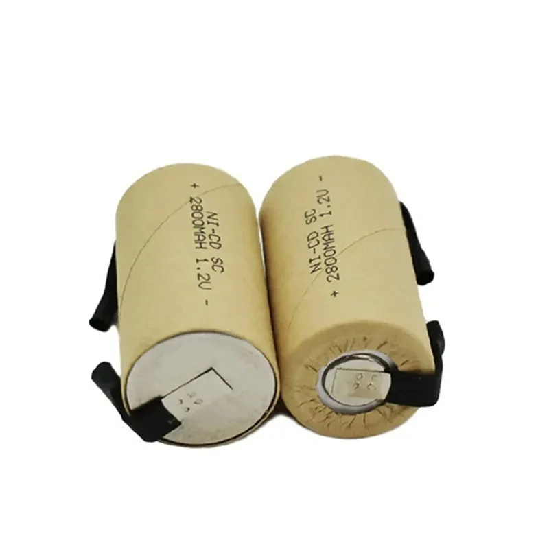 2800 مللي أمبير SC NI-CD مع لوحة النيكل لبطارية طاقة أداة الحفر اليدوية، بطارية قابلة للشحن 1.2 فولت