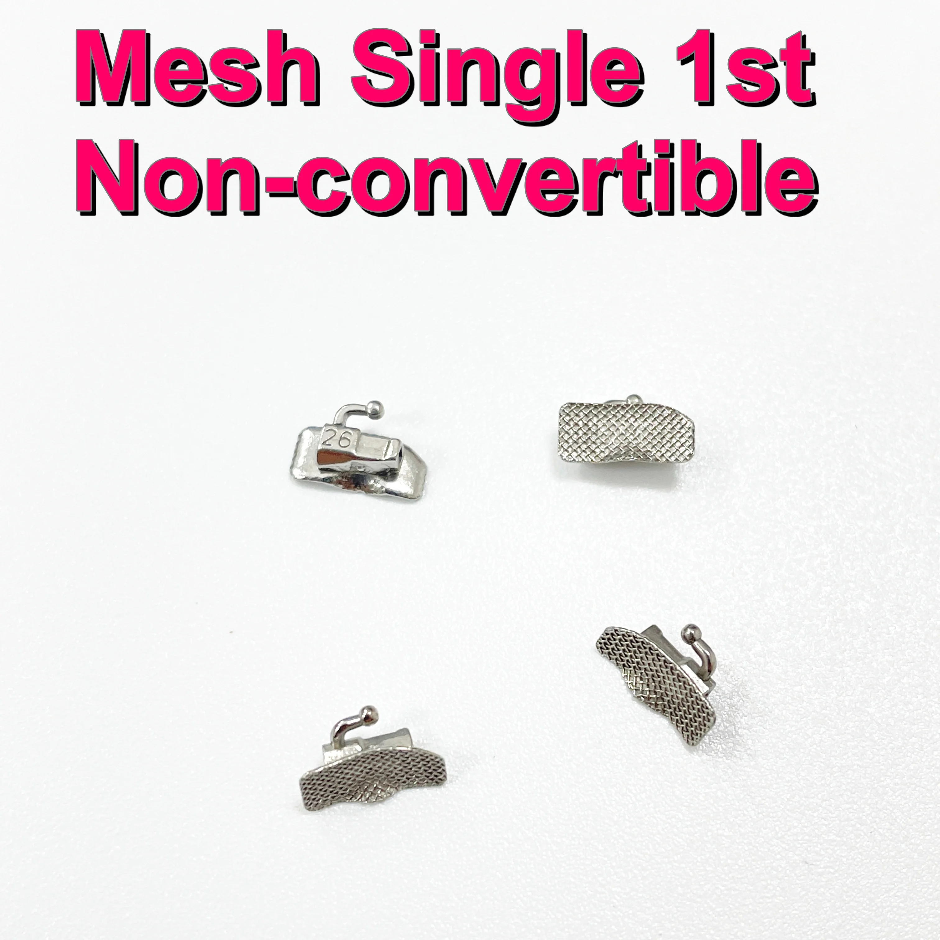 Ready Stock~10/20/50Kits 40/80/200Pcs Mesh Base 0.022 1St Orthodontics Roth Non-Convertible Buccal Tube