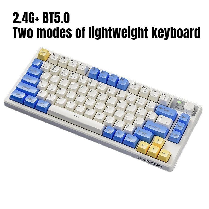 

Wireless bluetooth 2.4g keyboard 75% teclado lady gamer key board cute teclados sem fio portable backlit computer office clavier