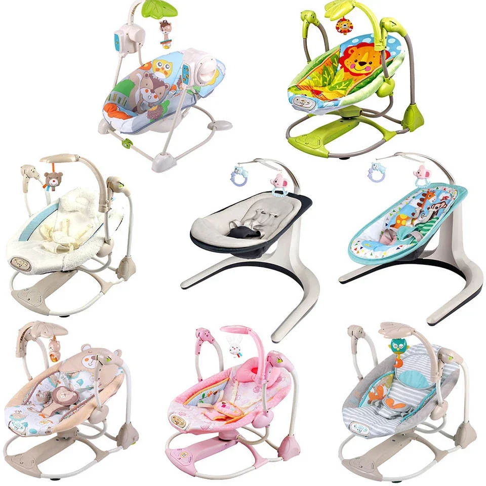 Baby Rocking Chair Multi-functional 2 in 1 Electric Baby Toy Cradle Swing Baby Bouncer and Rocker Chairs Girls Gift Toys