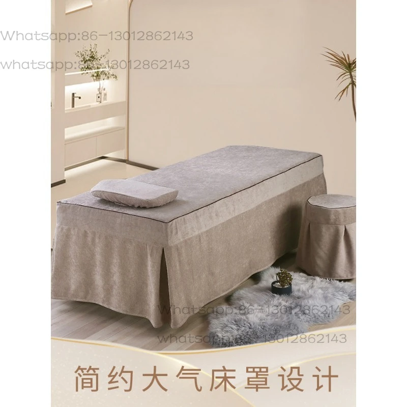 Beauty bedspread four-piece beauty salon light luxury high-end massage head therapy hair wash bedspread cover 2026 new model