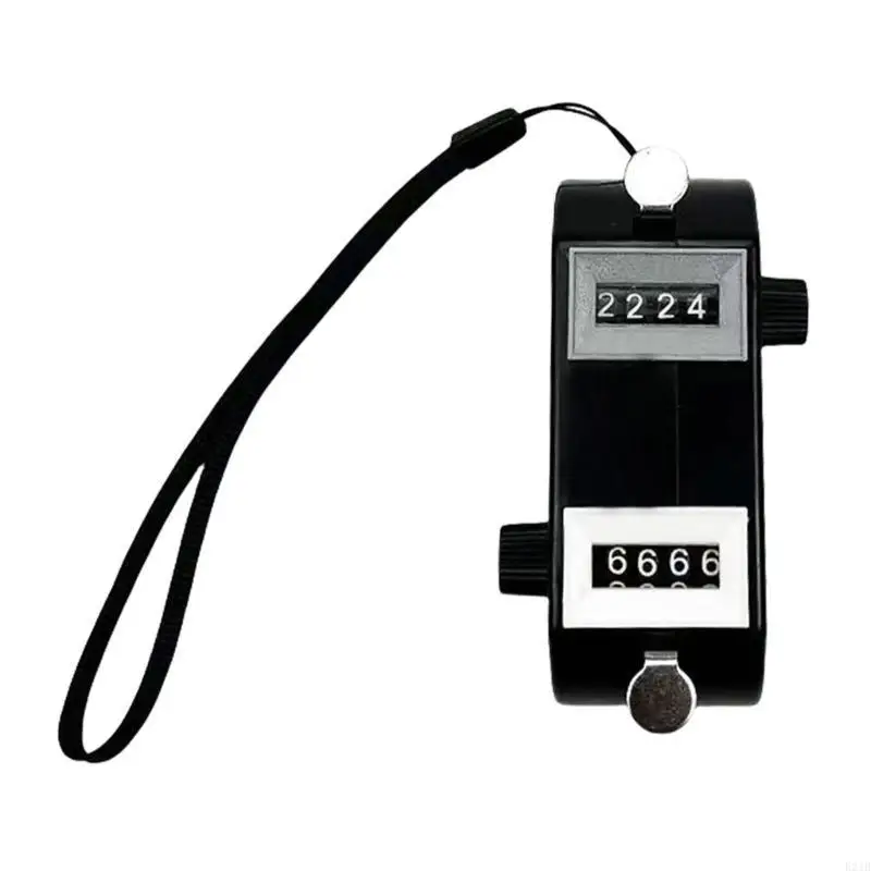 E21B 4 Digit Golf Strokes Counter with Lanyard Sport Scoreboard Handy Scorer Portable