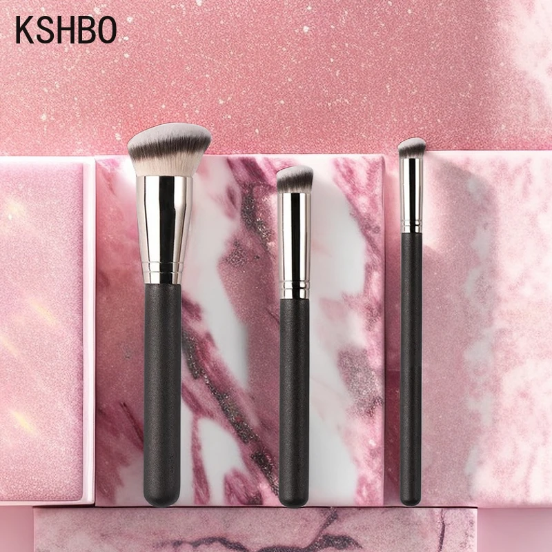 KSHBO 1/2/3pcs Foundation Concealer Brush Set Makeup Brush 170 270 Synthetic Hair Foundation Blending Brush Cream Contour Tools