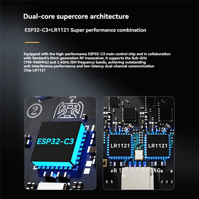 Para rc fpv avião de corrida de longo alcance compatível-para betafpv superx elrs nano receptor 2.4g + 868m banda dupla dupla função