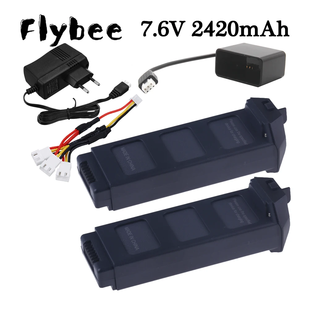 

7,6 В 2420 мАч LiPo аккумулятор для MJX R/C Bugs 5W B5W 4K RC Quadcopter Запасные части 7,6 В аккумулятор для дрона для X5 Pro MJX B5W-4K