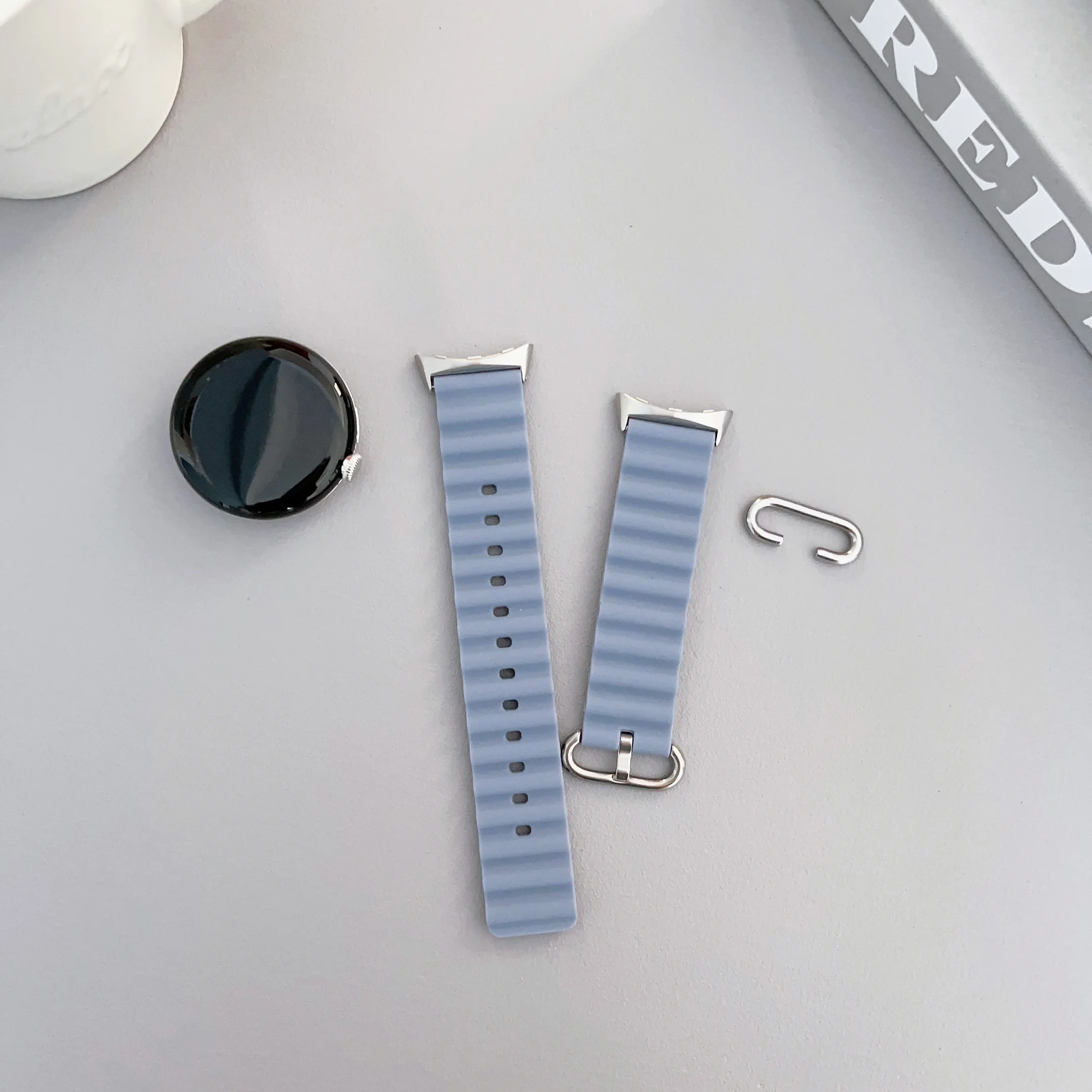 Morski silikonowy pasek do zegarka dla Google Pixel Watch 1/2/3 41mm 45mm pasek sportowy Smartwatch bransoletka na nadgarstek Correa akcesoria