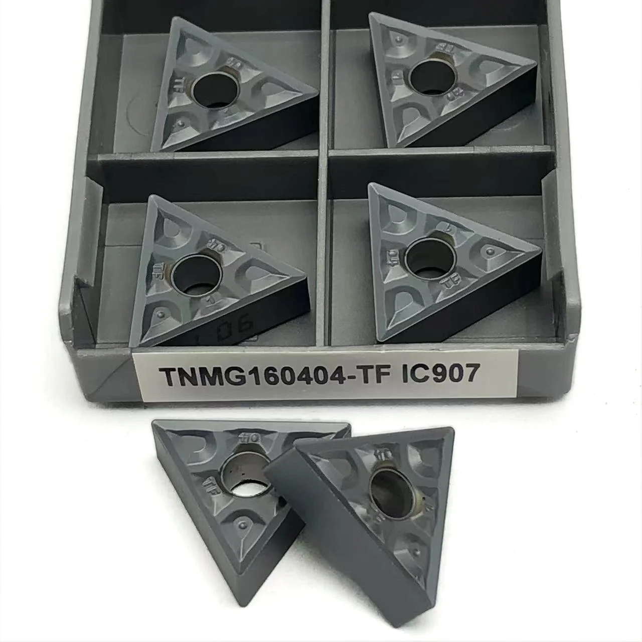 TNMG160404 TF IC907 908 TNMG160408 TF IC907 908 insertado en metal duro, herramientas de torneado para torneado externo insertado