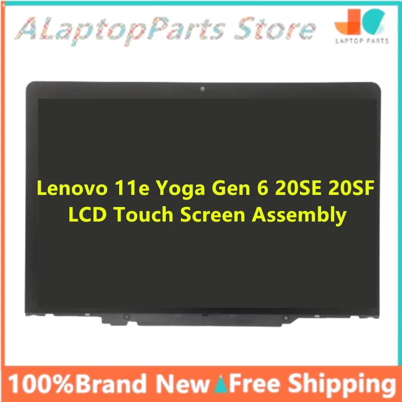 5M10W64489 New For Lenovo 11e Yoga Gen 6 20SE 20SF 11.6" 30Pins LCD Touch Screen Assembly w/Bezel Board N116BCA-EA1