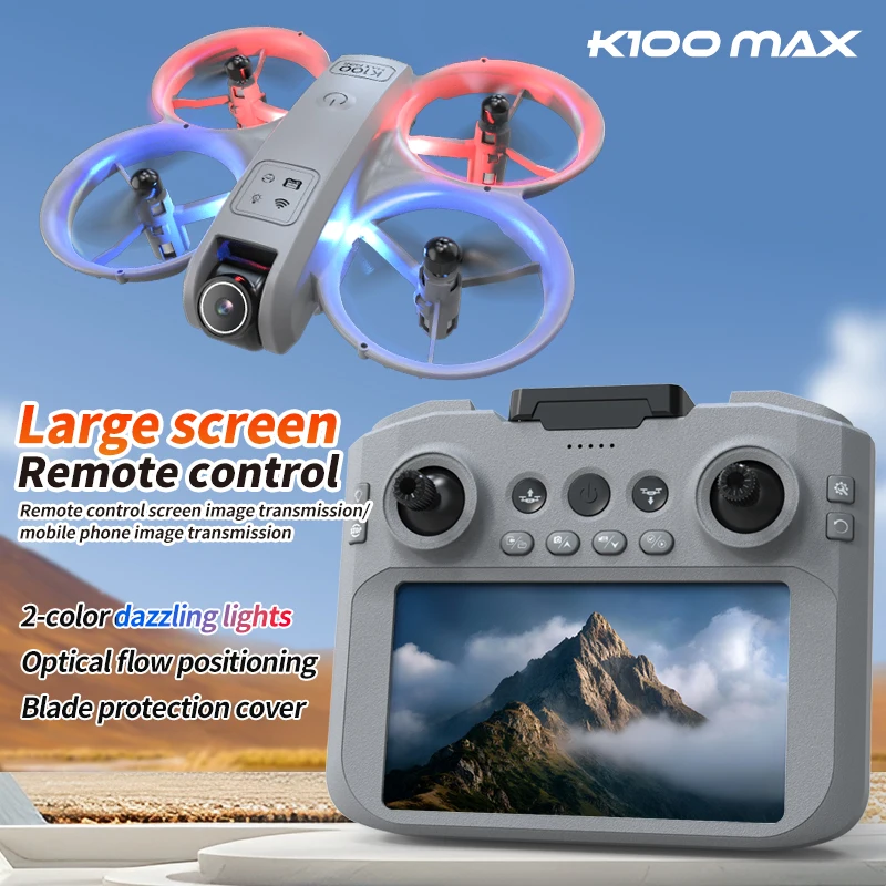 K100 MAX Mini GPS Drone 8K HD Camera Real Time Video Transmis Screen Control Obstacle Avoidance Aerial Photography RC Quadcopter