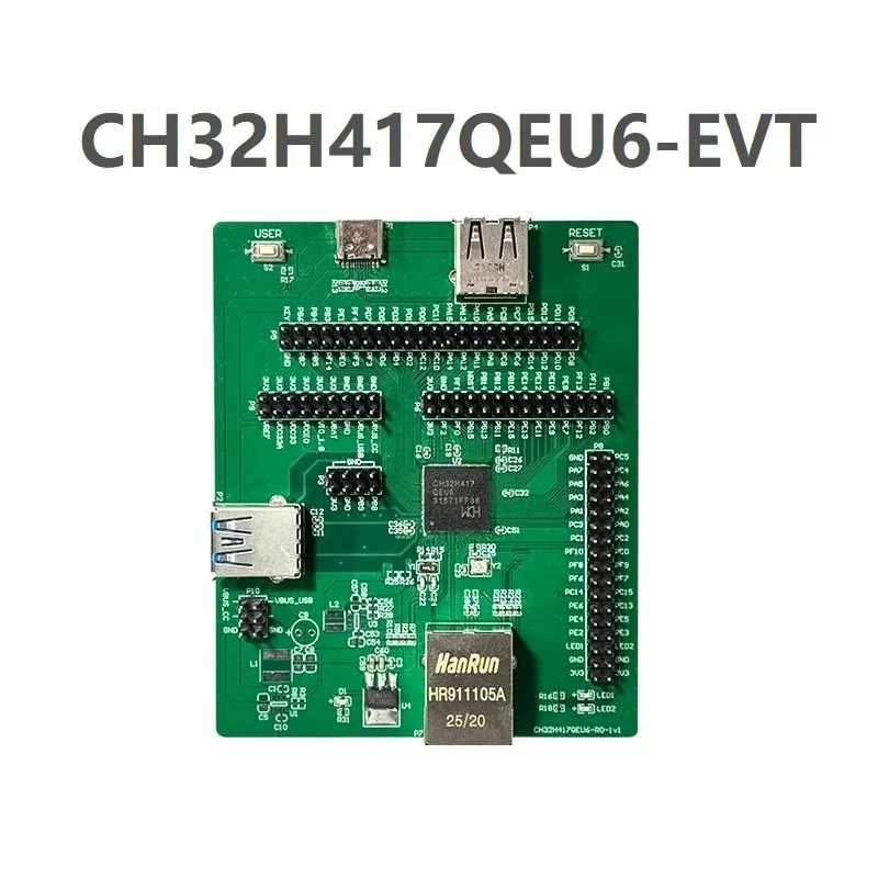 CH32H417 Development Board CH32H417QEU6 SuperSpeed USB 3.0 Dual-core Interconnect MCU Evaluation Board