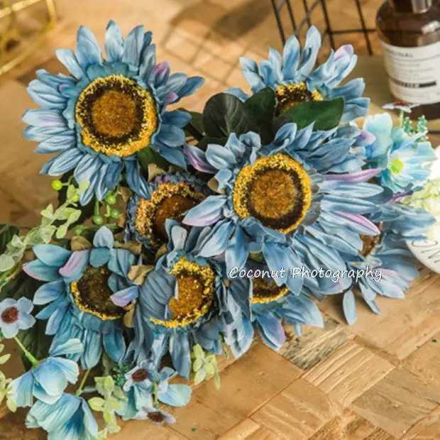 Accessoires de photographie pour nouveau-né, simulation de fleur, photographie en studio, faux tournesol, bébé, pleine lune