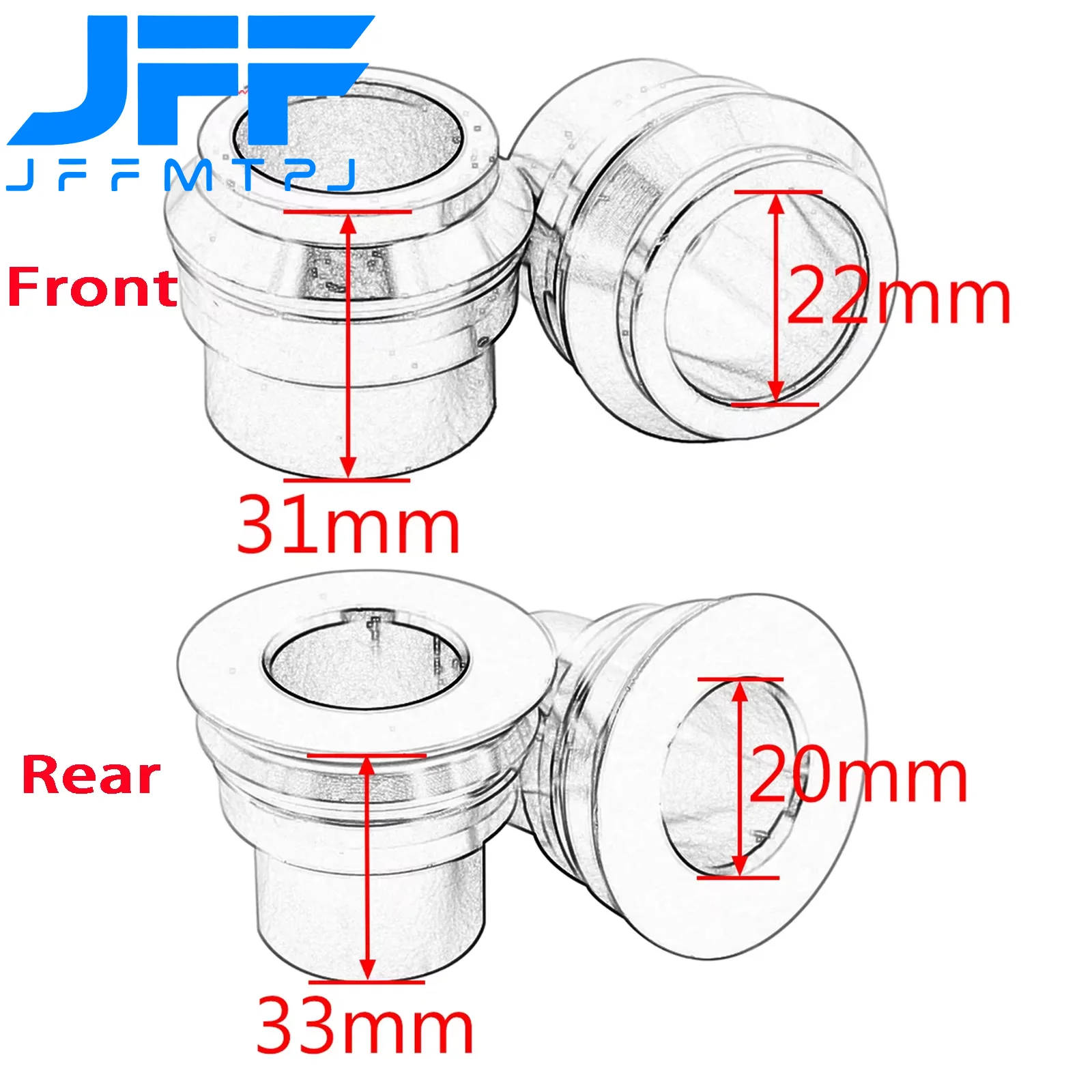 Motocross 20MM/22MM Front Rear Wheel Spacers Hub Collars For KTM EXC EXC-F XC-W XCF-W 2017-2023 For Husqvarna FE TE TX 250-501