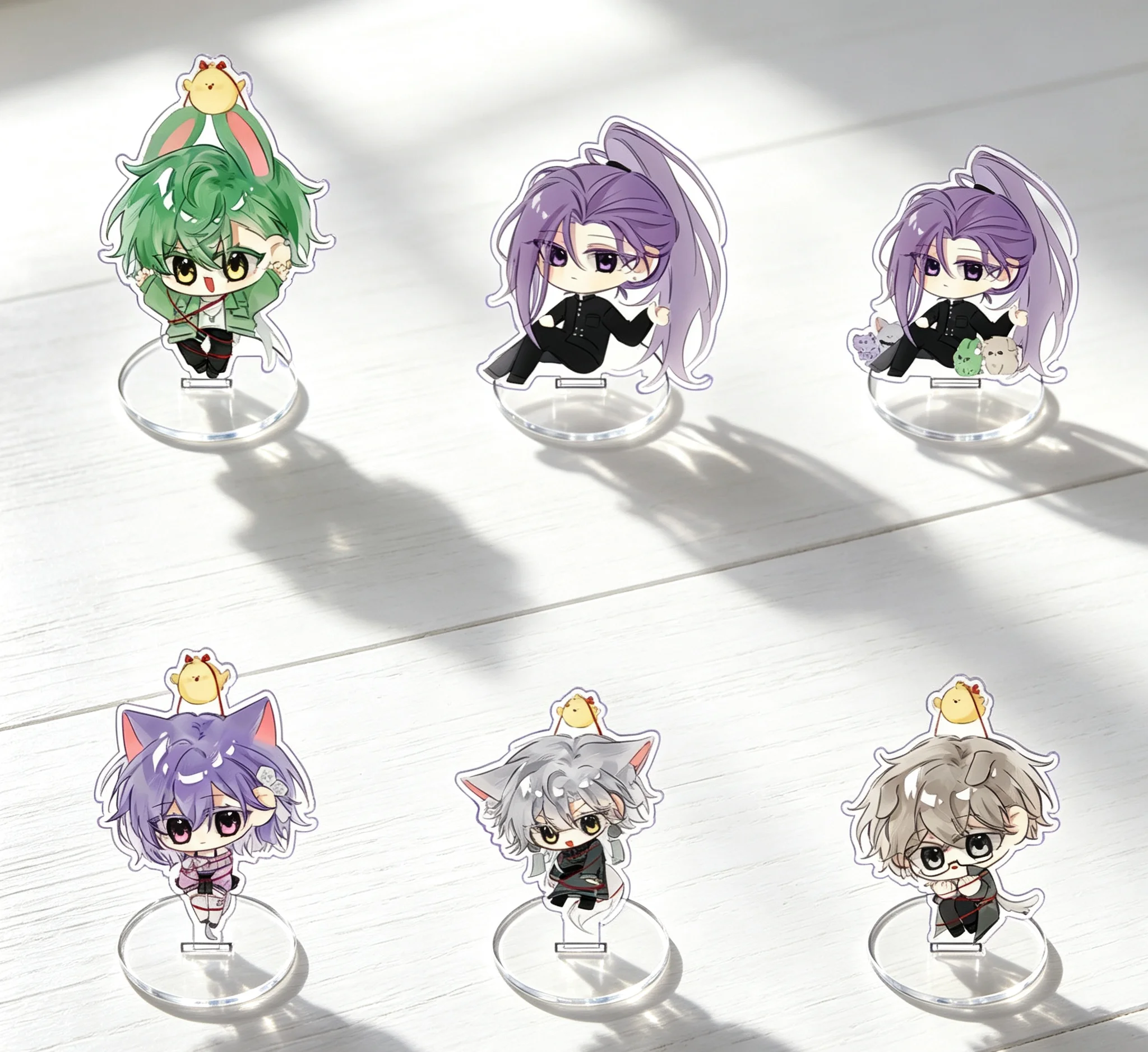 10cm Anime Evil God Mo Ran Acrylic Stand Model Plate Desk Decorations Cartoon Character Holiday Gifts Keychains