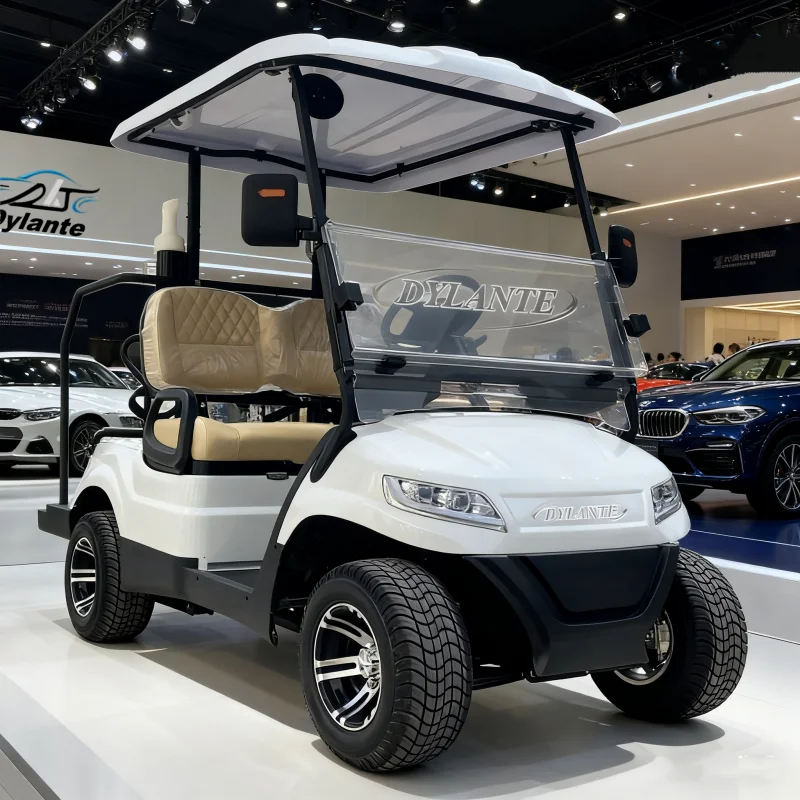 new 2026 New 2-Seater Golf Cart With Solar Panels Street Legal Multi-Function Liftable Electric Golf Cart For Golf Courses