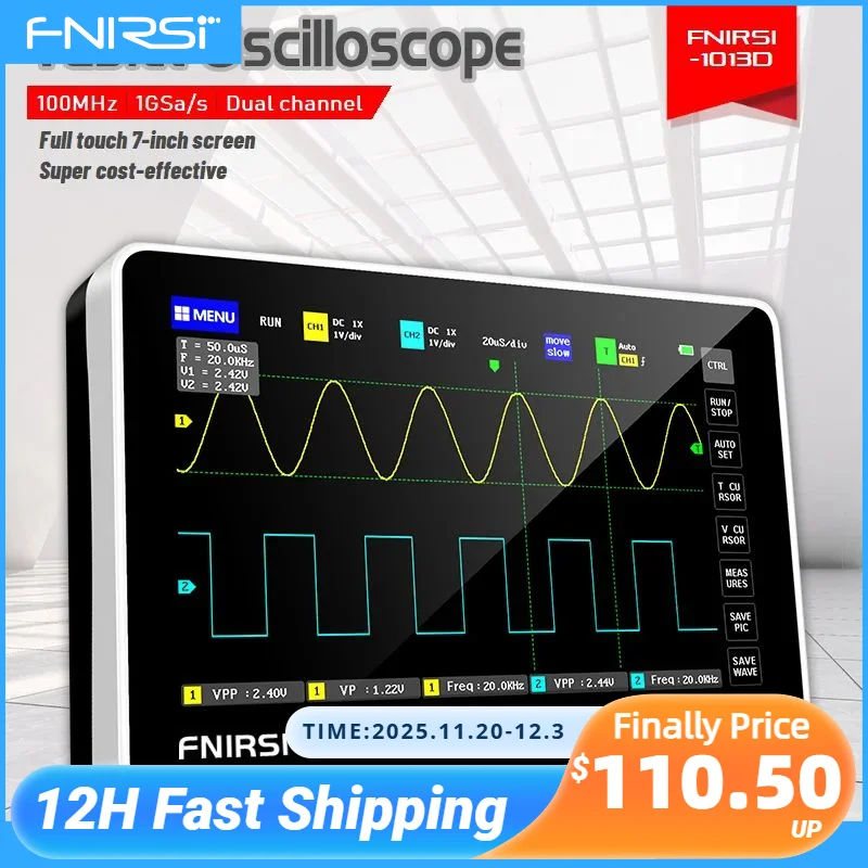 FNIRSI-1013D: L’Oscilloscopio Digitale Portatile che Cambia il Modo in Cui gli Ingegneri Italiani Testano i Circuiti