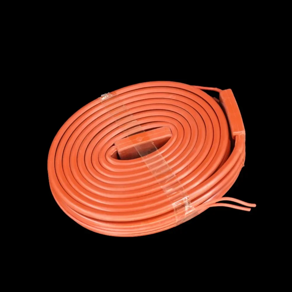 Imagem -04 - Correia Impermeável Flexível da Tira do Calefator do Silicone Proteção do Gelo 12v 24v 36v 48v 110v 220v 15 mm 20 mm 25 mm 30 mm 50 Milímetros 120 m