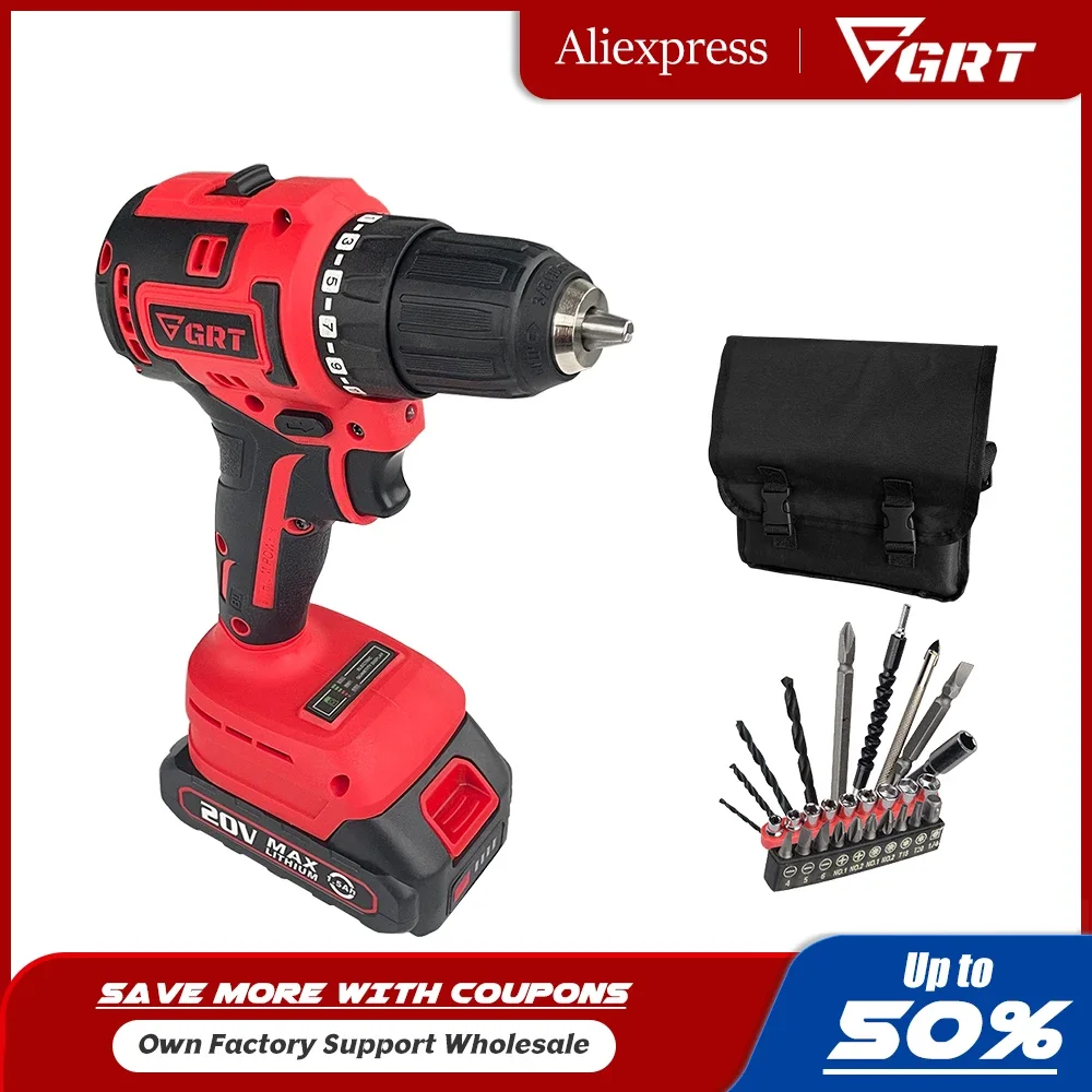 

20V Brushless Screwdriver Electric Drill 45NM Rechargeable Li-ion Battery Small Electric Screwdriver Electric Series Tools