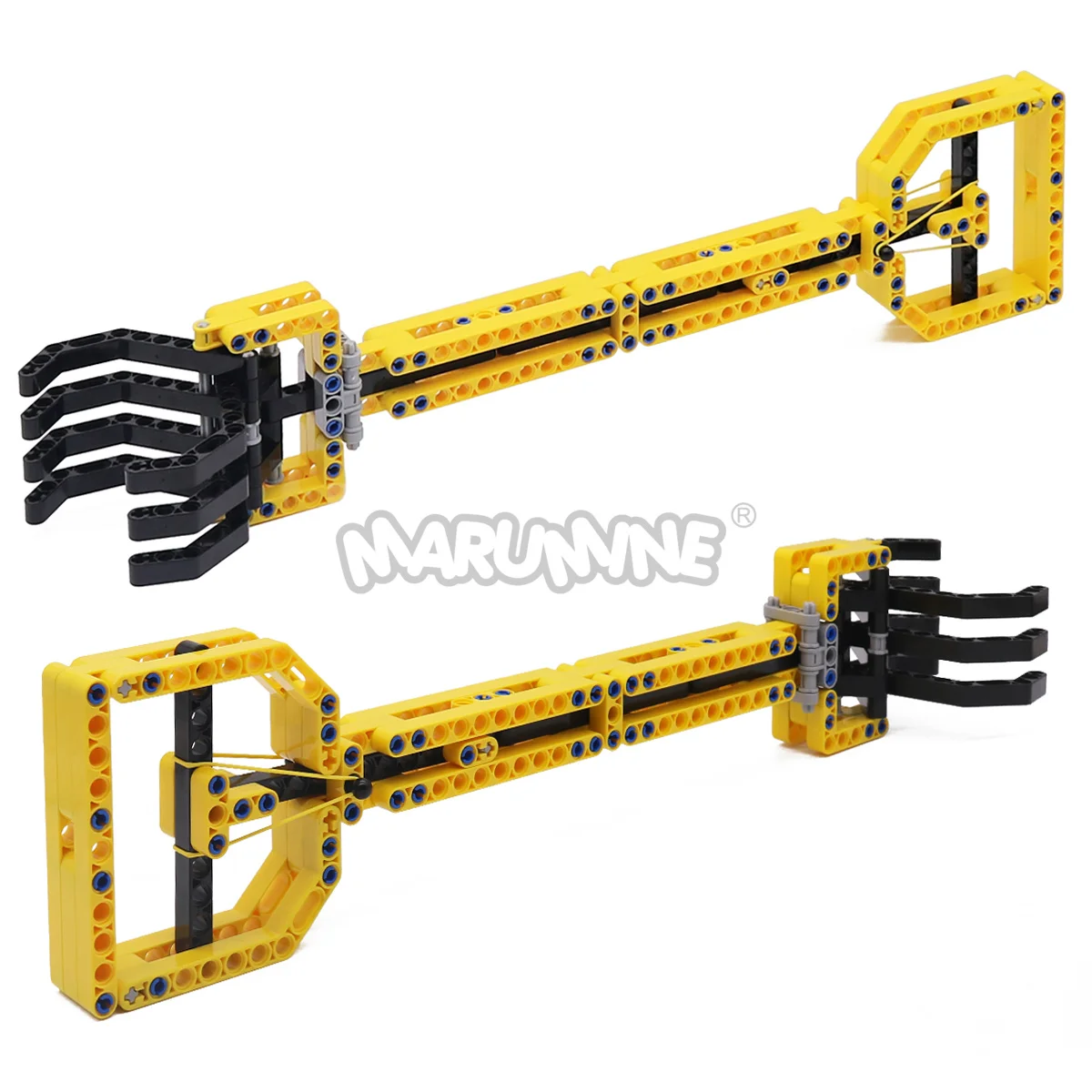 MARUMINE 128PCS Robotic Arm MOC Building Blocks Set Programming Bricks DIY Construction Assembling Mechanical Arm Model Kit