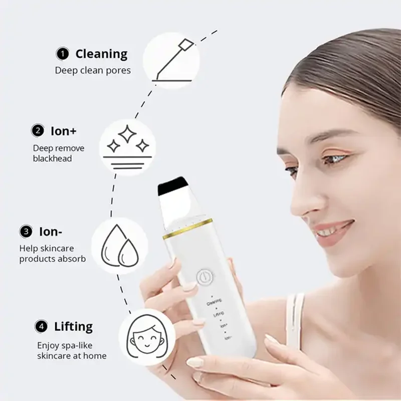KAKUSAN Beauty Care Salon Professional Ultrasonic Peeling Sonic ไม้พายขัดผิวหน้า