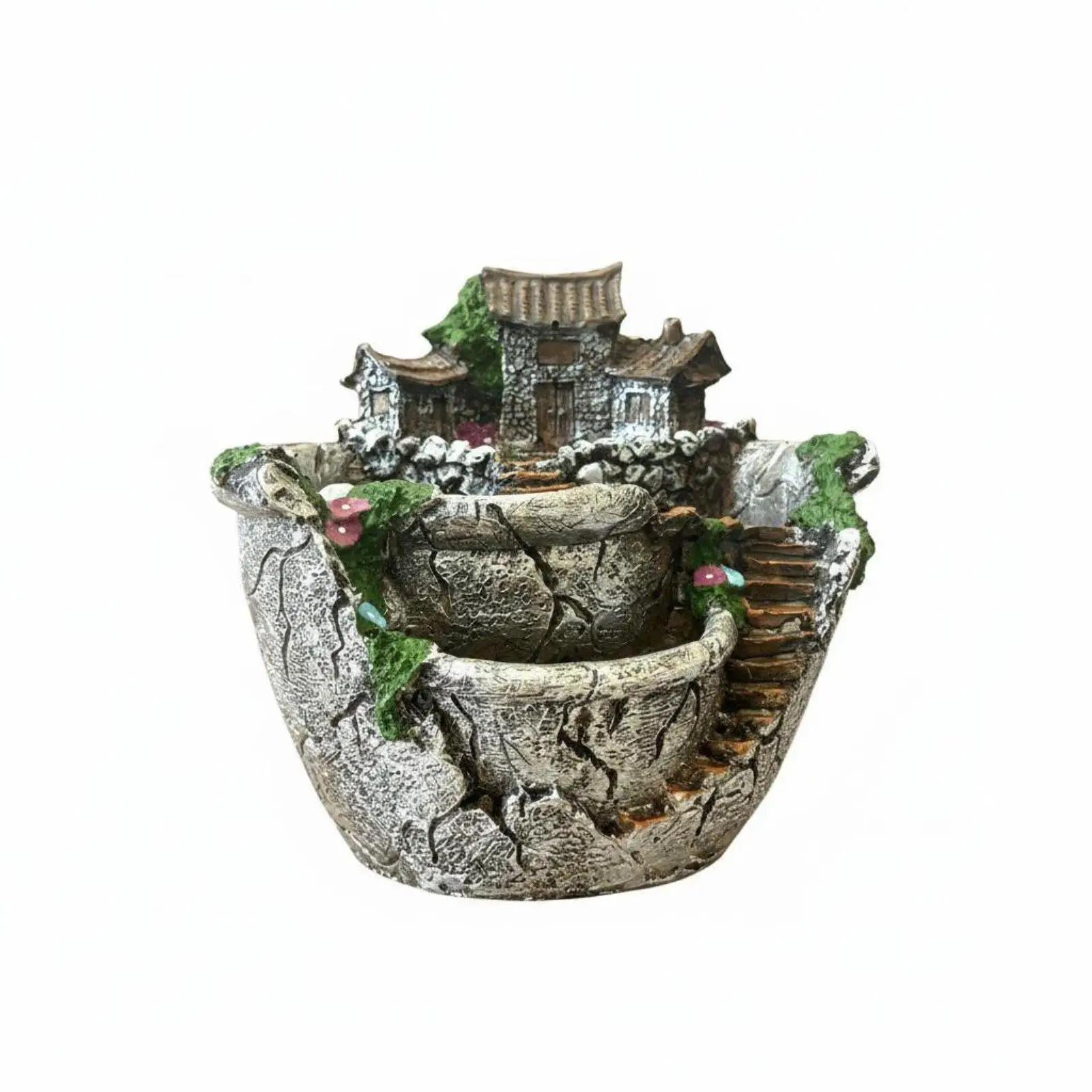 Miniature Rustic Classic Style Decorative Garden Planter for Yard or