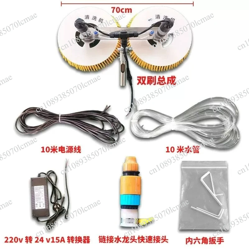 Single brush module suitable for handheld telescopic solar panel cleaning machine, is a set of accessories