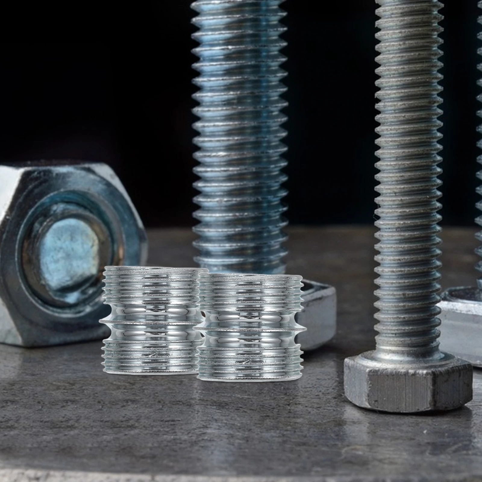 

4pcs Metal Shelf Connector Dual Slot Threaded Nut Storage Shelving Holder Wire Rack Accessories Replacement Bamboo for Home