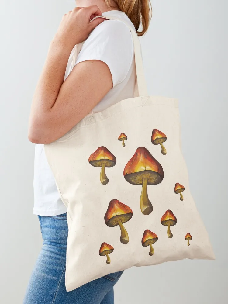 The One With the Mushrooms Tote Bag shopping trolley bag tote bag canvas female