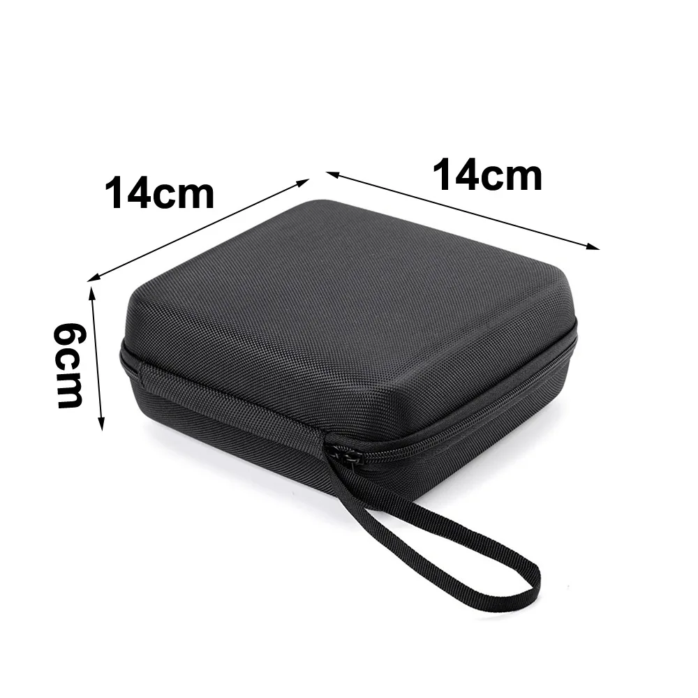 Durable Hard Shell EVA Storage Box Mini Black Zipper Earphone Case Portable Small Bag Digital Accessories