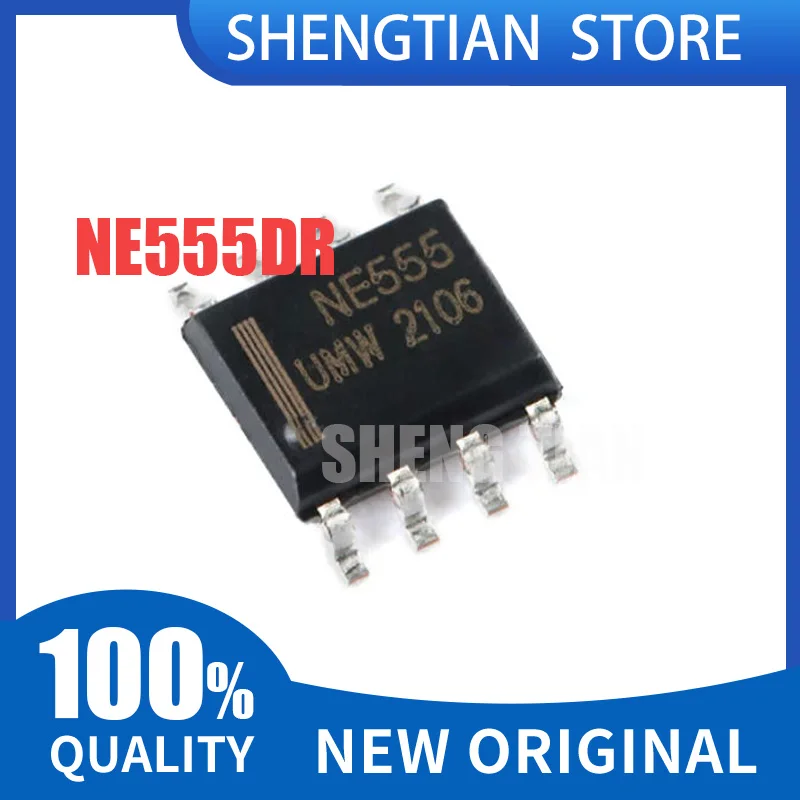 10PCS 100% NEW NE555 NE555DR SOP-8 Chipset