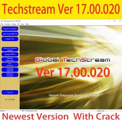 Newly Mini VCI Techstream Car Diagnostic Softwares V17.00.020 Or V16.20.023 For-TOYOTA J2534 Mongoose TIS Send Link Or USB OR CD