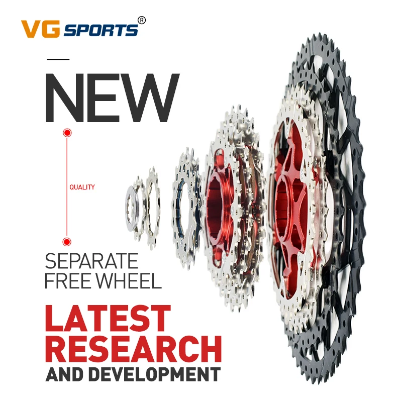 

VG Sports 8 9 10 11 12 Speed MTB Bicycle Freewheel Separate Ultralight Aluminum 8V 9V 10V 11V 12V Cassette Bike Bracket Sprocket