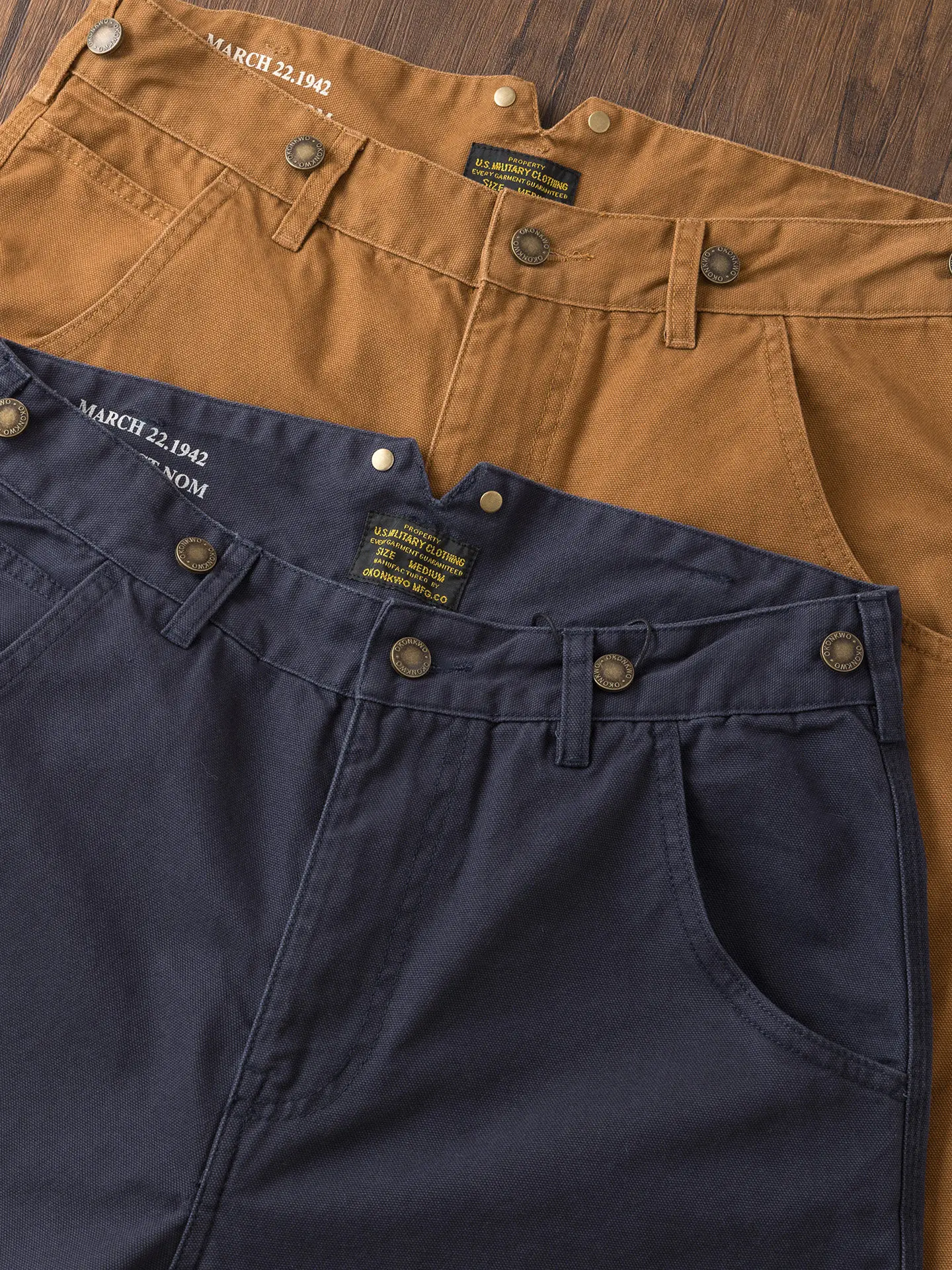 6801# Summer New American Retro 12oz Heavyweight 100% Cotton Canvas Casual 5-point Pants Men's Amekaji Railway Cargo Shorts Men