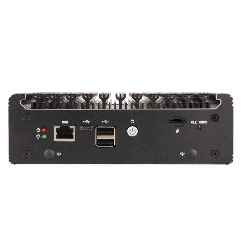 Mini computadora con 4 LANs i226-V 2.5G AES-Ni Intel N100 Pentium N6005 Pfsense Firewall Router Servidor Computadora 4 * USB 1 * COM RJ45