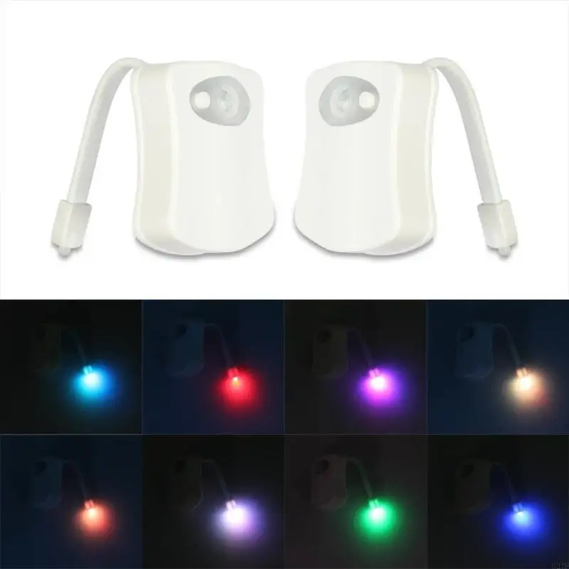 16色とUV滅菌剤ソフトグローナイトナイトライトで活性化された導かれたトイレナイトライトモーションバスルームに適しています