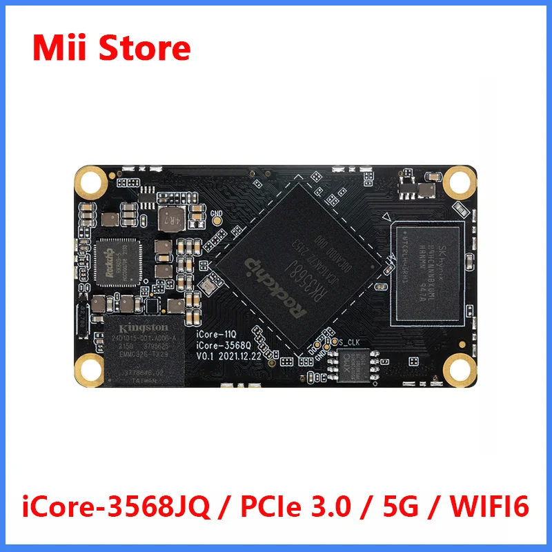 

iCore-3568JQ Quad-Core Industrial Core Board PCIe 3.0 M.2 Support 4G/5G WIFI6 RK3568