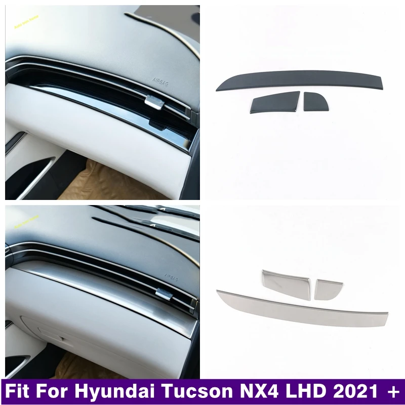 

Car Dashboard Central Control Instrument Panel Decoration Strips Cover Trim Fit For Hyundai Tucson NX4 2021 - 2023 Accessories
