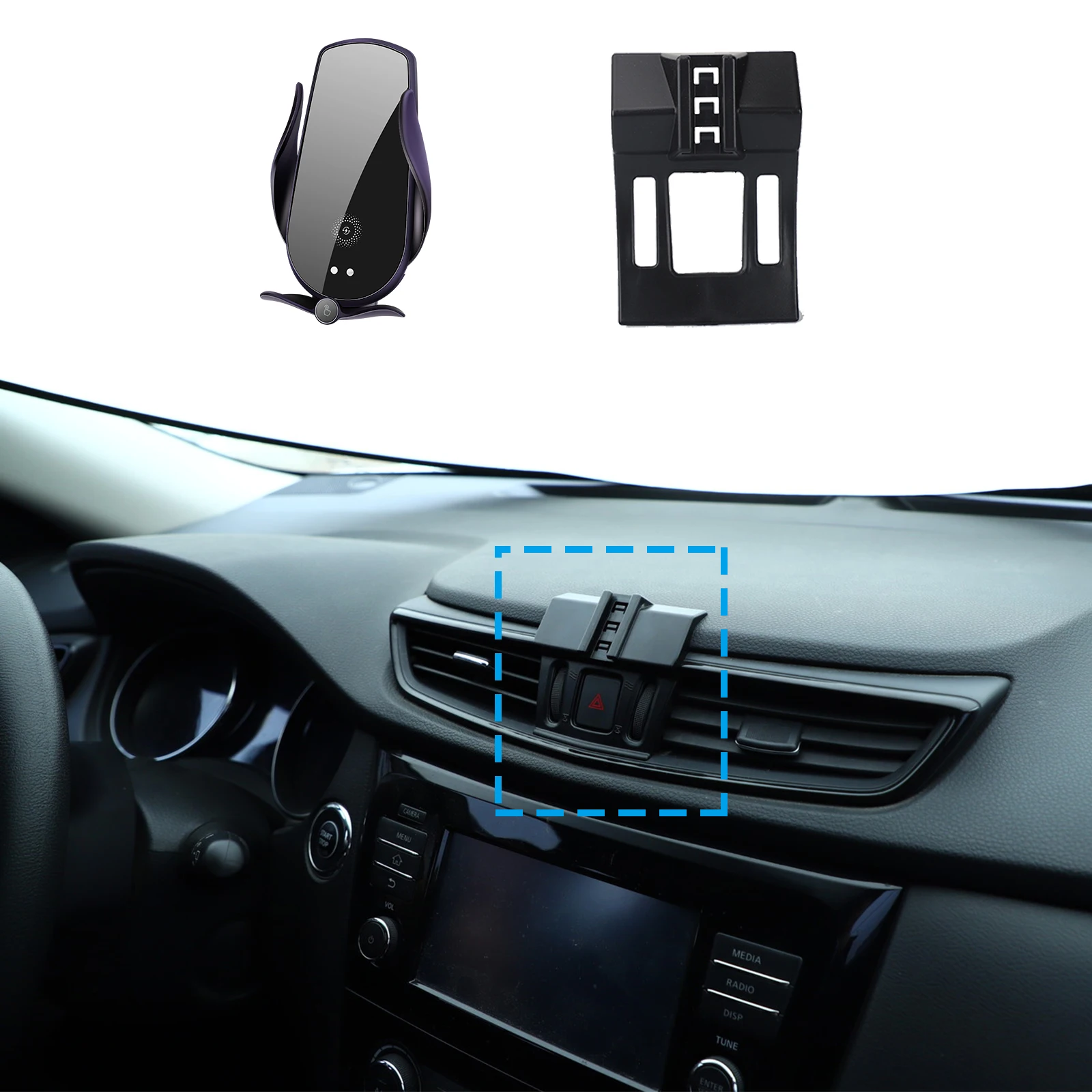 

Stand Auto for Nissan Qashqai J11 X-Trail Rogue T32 T33 2014-2016 2017 2018-2021 Car Mobile Phone Holder GPS Bracket Navigation