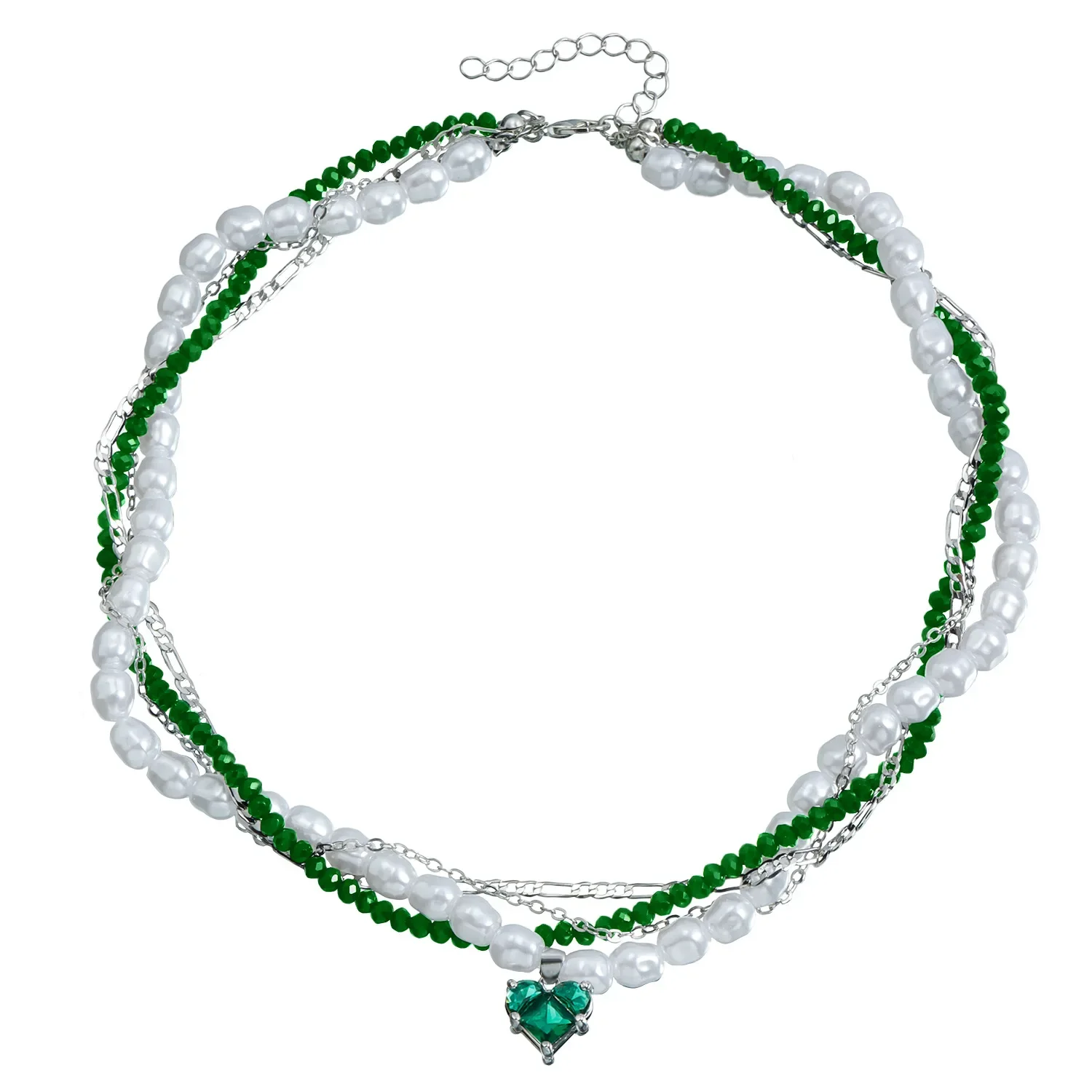 Cadenas Para Mujer кристалл циркон сердце кулон ожерелье обернутый многослойный воротник Feminino Collana Donna подарок для мамы подарок для мамы