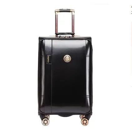 20 Inch PU leather Suitcas Men Rolling Travel Luggage Bag wheels Spinner Suitcase 24 Inch Travel Trolley baggage bag Trolley Bag